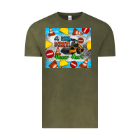 Vintage Olive a little dirt never hurt steam roller tumbler Vintage Tee - Artiststas