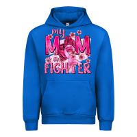 Cobalt My Mom Is a Fighter with Ribbon Urban Hoodie - texasbilliewilder