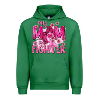 Emerald My Mom Is a Fighter with Ribbon Urban Hoodie - texasbilliewilder