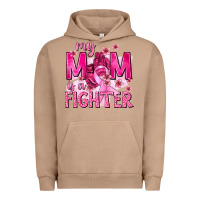 Pigment Burro My Mom Is a Fighter with Ribbon Urban Hoodie - texasbilliewilder