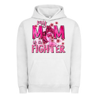 Pigment Lunar Rock My Mom Is a Fighter with Ribbon Urban Hoodie - texasbilliewilder