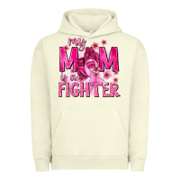 Pigment Pistachio My Mom Is a Fighter with Ribbon Urban Hoodie - texasbilliewilder