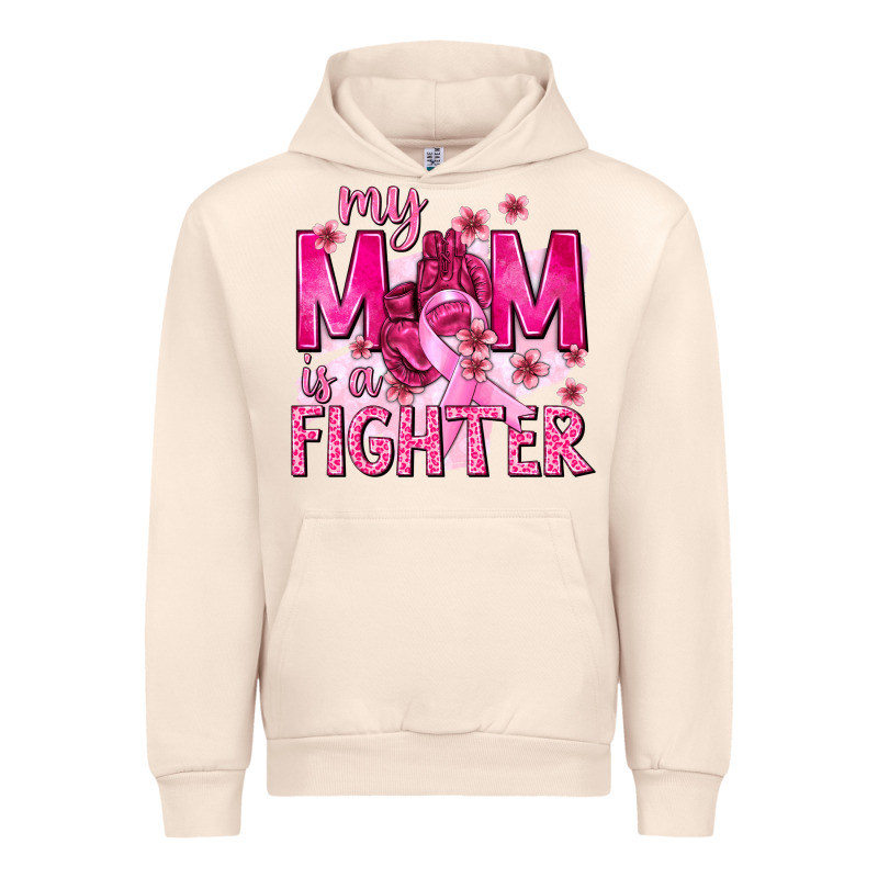 My Mom Is A Fighter With Ribbon Urban Hoodie by texasbilliewilder | Teevron