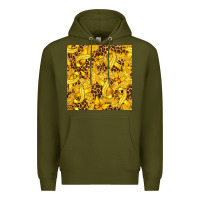 Army Green Childhood Cancer Butterfly Premium Hoodie - texasbilliewilder