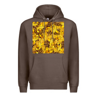 Coffee Childhood Cancer Butterfly Premium Hoodie - texasbilliewilder