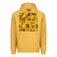 Mustard Childhood Cancer Butterfly Premium Hoodie - texasbilliewilder