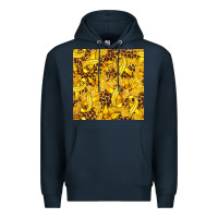 Navy Childhood Cancer Butterfly Premium Hoodie - texasbilliewilder