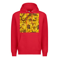 Red Childhood Cancer Butterfly Premium Hoodie - texasbilliewilder