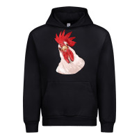 Black silly chicken head Urban Hoodie - RanaPortraitStore