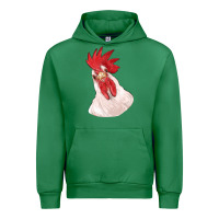 Emerald silly chicken head Urban Hoodie - RanaPortraitStore