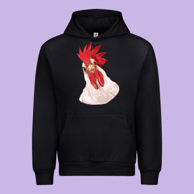 Silly Chicken Head Urban Hoodie Designed By Ranaportraitstore
