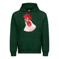 Foreset Green silly chicken head Urban Hoodie - RanaPortraitStore