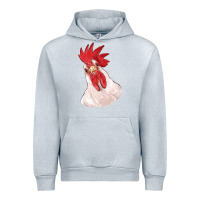 Heather Grey silly chicken head Urban Hoodie - RanaPortraitStore