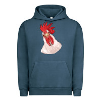 Pigment Midnight Navy silly chicken head Urban Hoodie - RanaPortraitStore