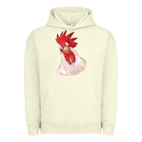 Pigment Pistachio silly chicken head Urban Hoodie - RanaPortraitStore