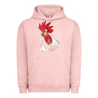 Pigment Salmon silly chicken head Urban Hoodie - RanaPortraitStore