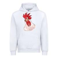 White silly chicken head Urban Hoodie - RanaPortraitStore