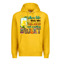 Lemon when life gives you lemons make someting sweet Premium Hoodie - Zillion Design Studio