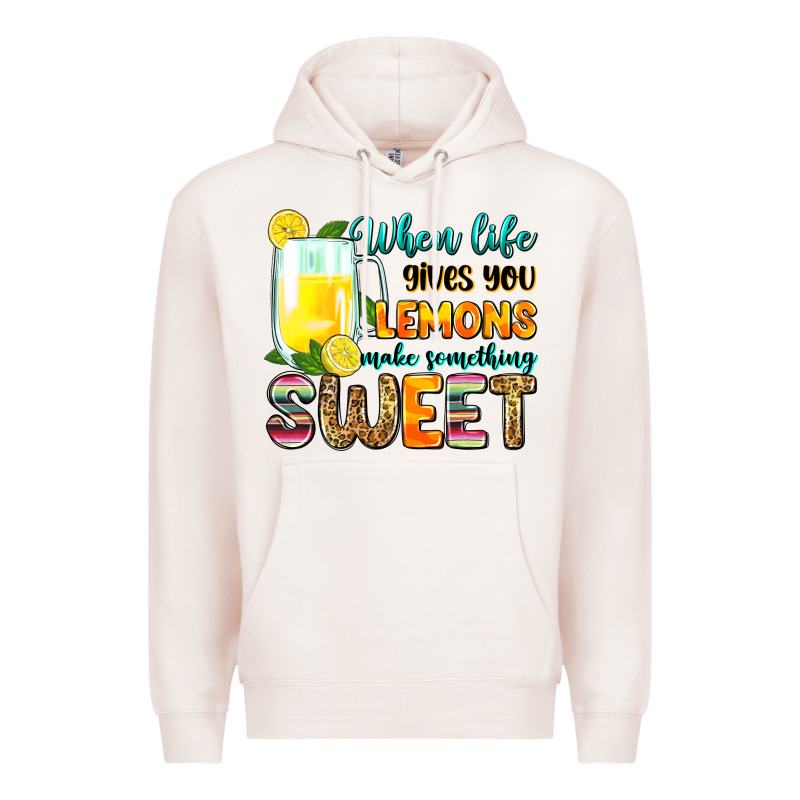 When Life Gives You Lemons Make Someting Sweet Premium Hoodie by Zillion Design Studio | Teevron