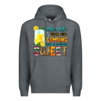 Rock when life gives you lemons make someting sweet Premium Hoodie - Zillion Design Studio