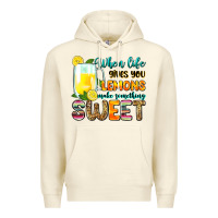 Sandshell when life gives you lemons make someting sweet Premium Hoodie - Zillion Design Studio