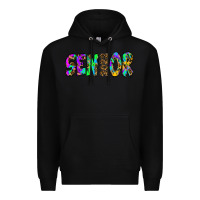 Black senior 2022 tie die leopard Premium Hoodie - RanaPortraitStore