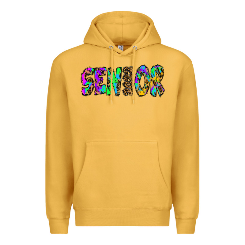 Senior 2022 Tie Die Leopard Premium Hoodie by RanaPortraitStore | Teevron