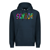 Navy senior 2022 tie die leopard Premium Hoodie - RanaPortraitStore