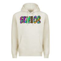 Oatmeal Heather senior 2022 tie die leopard Premium Hoodie - RanaPortraitStore