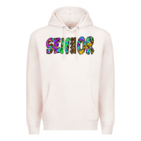 Pale Pink senior 2022 tie die leopard Premium Hoodie - RanaPortraitStore