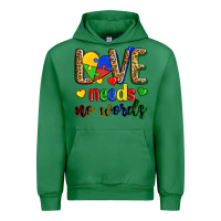 Emerald love needs no words Urban Hoodie - Zillion Design Studio
