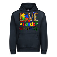 Navy love needs no words Urban Hoodie - Zillion Design Studio