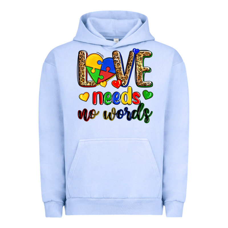 Love Needs No Words Urban Hoodie by Zillion Design Studio | Teevron