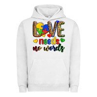 Pigment Lunar Rock love needs no words Urban Hoodie - Zillion Design Studio