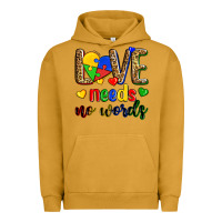 Pigment Peanut Butter love needs no words Urban Hoodie - Zillion Design Studio