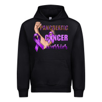 Black Pancreatic Cancer Warrior Urban Hoodie - texasbilliewilder