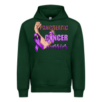 Forest Green Pancreatic Cancer Warrior Urban Hoodie - texasbilliewilder