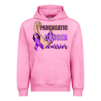 Fuchsia Pink Pancreatic Cancer Warrior Urban Hoodie - texasbilliewilder