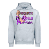 Heather Grey Pancreatic Cancer Warrior Urban Hoodie - texasbilliewilder