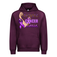 Mauve Wine Pancreatic Cancer Warrior Urban Hoodie - texasbilliewilder