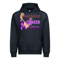 Navy Pancreatic Cancer Warrior Urban Hoodie - texasbilliewilder