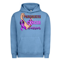 Pigment Pebble Blue Pancreatic Cancer Warrior Urban Hoodie - texasbilliewilder