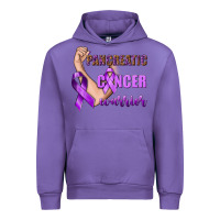 Tulip Pancreatic Cancer Warrior Urban Hoodie - texasbilliewilder