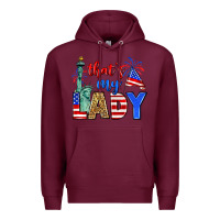 Burgundy that's my lady 4th of july Premium Hoodie - Zillion Design Studio