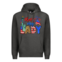 Charcoal Heather that's my lady 4th of july Premium Hoodie - Zillion Design Studio