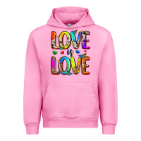 Fuchsia Pink love is love Urban Hoodie - Zillion Design Studio