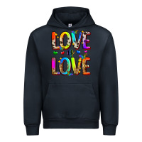 Navy love is love Urban Hoodie - Zillion Design Studio
