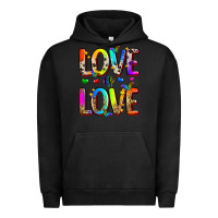 Pigment Black love is love Urban Hoodie - Zillion Design Studio