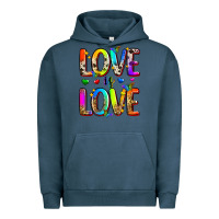 Pigment Midnight Navy love is love Urban Hoodie - Zillion Design Studio