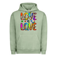 Pigment Oil Green love is love Urban Hoodie - Zillion Design Studio
